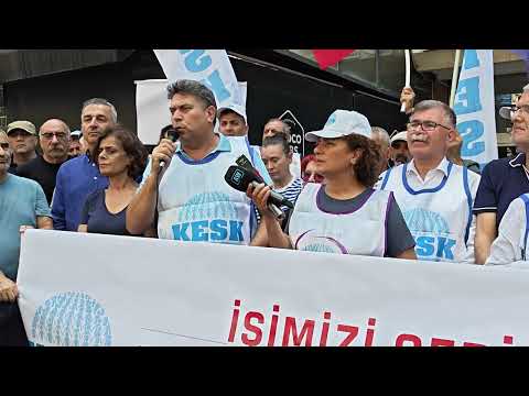 İhsan Batur, KESK'li KHK'lilerin Nöbet Eylemi Sonunda KHK'liler Adına Konuştu.