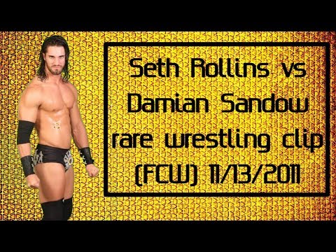Seth Rollins vs Damian Sandow || (FCW) 11/13/2011 rare wrestling match clip