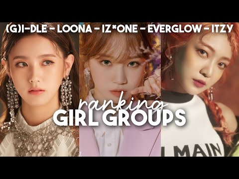 (g)i-dle vs loona vs everglow vs itzy vs iz*one in different categories
