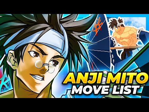 ANJI MITO MOVE LIST - Guilty Gear XX Accent Core Plus R (GGXXACPR)