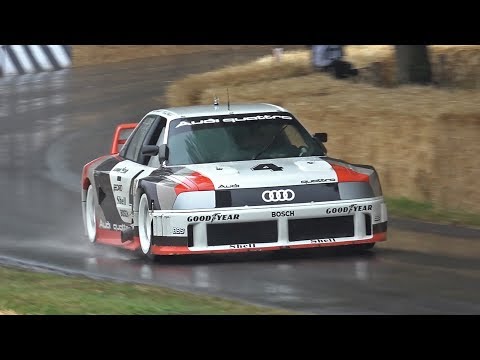 Audi 90 Quattro IMSA GTO - LEGENDARY 5-CYLINDER TURBO SOUNDS! Goodwood Festival of Speed!