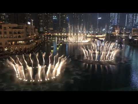 The Dubai fountain, Friends theme, the first ever performance, 22 September 2019