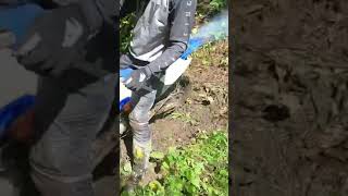 Clearing out a flooded 2 stroke ✊✊