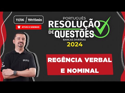 Questões de REGÊNCIA VERBAL E NOMINAL para DIVERSAS BANCAS | Português para concursos