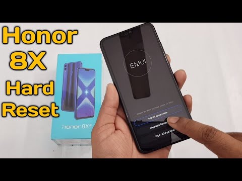 Honor 8X Hard Reset || Face lock || Remove Pattern lock
