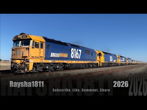 7732V - 8167-BL26-8172-BL23 (Grain) Gheringhap - Australian Trains by Raysha1811