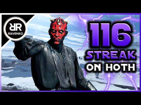 116 Darth Maul Killstreak on Hoth (Star Wars Battlefront 2 - Galactic Assault)