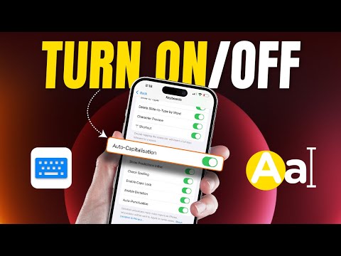 How To Turn On/Off Auto Capitalization on iPhone | Keyboard Tricks and Shortcuts on iPhone