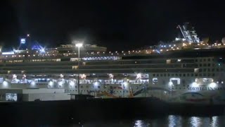 cruise ship MV Norwegian star arriving to Arrecife 
