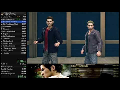 Yakuza Kiwami 2 Speedrun - NG+ Any% on Easy (1:36:58)
