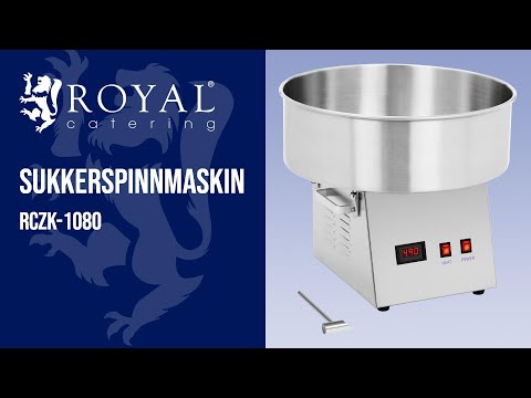 video - Sukkerspinnmaskin - 52 cm - 1200W - rustfritt stål