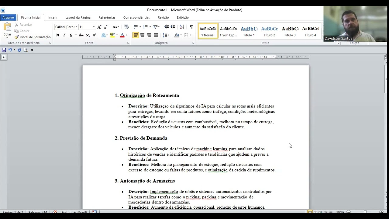 IA aplicada à logística Conceitos Iniciais