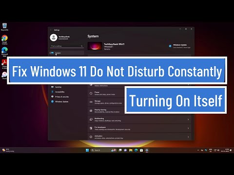 Fix Windows 11 Do Not Disturb Constantly Turning On Itself