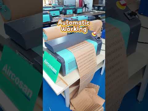 This box isn't done yet.Our cardboard shredder gives it purpose.Stretch — now it's a soft,