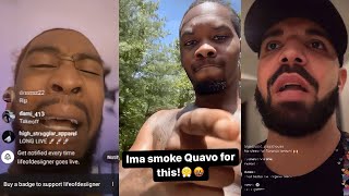 Rappers React To Takeoff Passing On Live.. (Quavo, Offset, Drake)