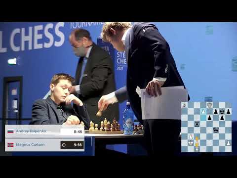 Andrey Esipenko almost CRYING after beating the world champion GM Magnus Carlsen !