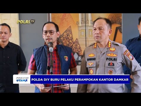 POLDA DIY BURU PELAKU PERAMPOKAN KANTOR DAMKAR
