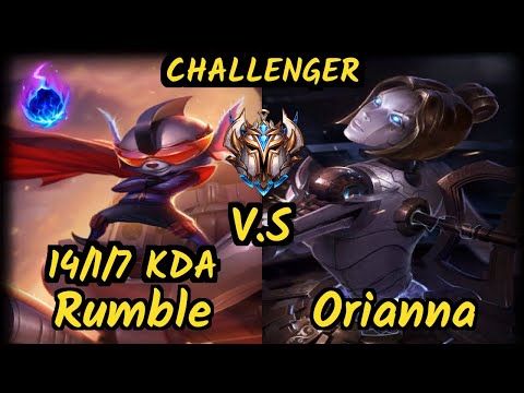 WE Poss (RUMBLE) vs ORIANNA - 14/1/7 KDA MID CHALLENGER GAMEPLAY - KR