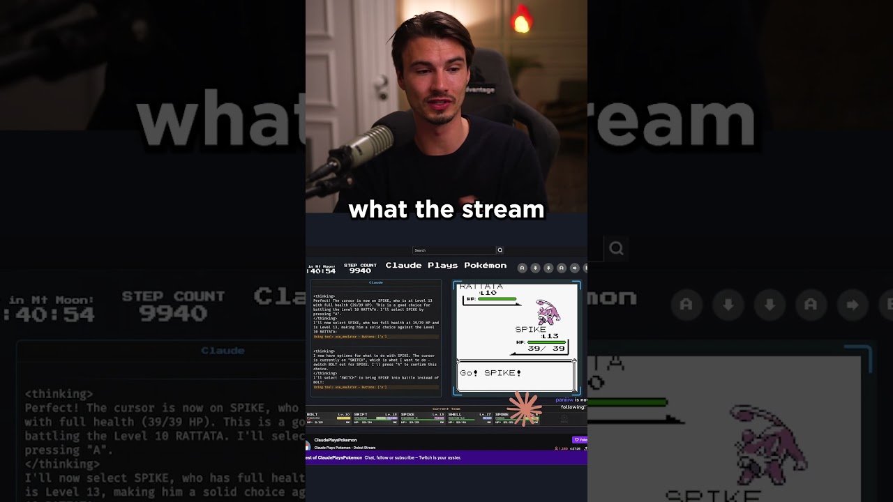 Claude AI is Playing Pokemon Live on Twitch 🤯