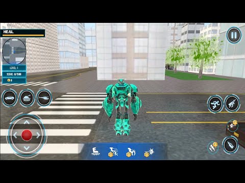 Police Dragon Robot Car Games - Android Gameplay