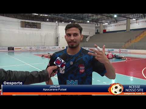 JANDIR E NOVO REFORÇO DO APUCARANA FUTSAL PARA O CAMPEONATO PARANAENSE DA SERIE PRATA DE 2025
