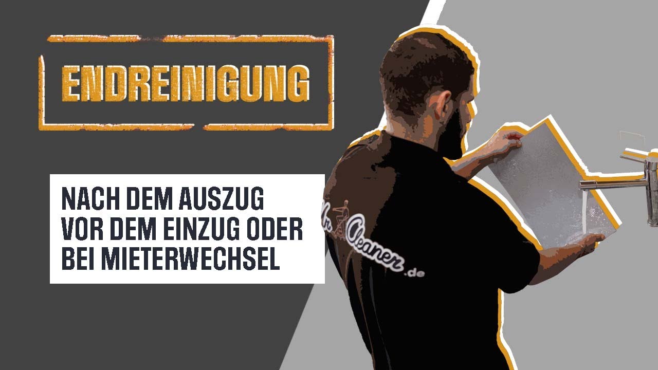 Endreinigung bei Auszug oder Einzug für saubere Übergabe