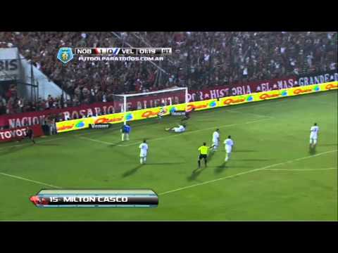 Gol de Casco.Newell's 2 Vélez 0.Fecha 6.Torneo Final 2014.Fútbol Para Todos