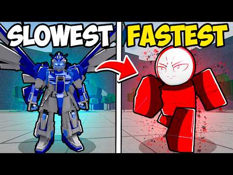 Who is The FASTEST CHARACTER in The Strongest Battlegrounds?