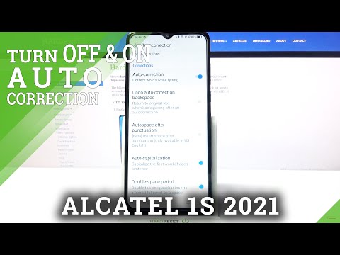 ALCATEL 1S 2021 and Keyboard Features - How to Turn On Auto-Correction