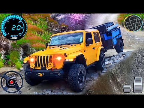 Offroad Jeep Driving Simulator 3D - 4x4 Cargo Jeep Driving Game | Android GamePlay