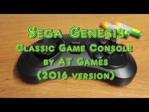 Playing Sega Genesis Classic Game Console by at AT Games (2016 version) #sega #atgames #retrogaming