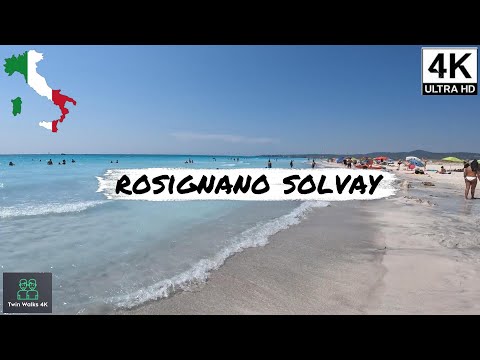 🇮🇹 ROSIGNANO SOLVAY | ITALY | Spiagge Bianche | Italy's Most Surreal White Sand Beach | Walking Tour
