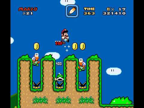 [SMW Hack - Super Mario /v/orld] 2-1:Turtle Valley