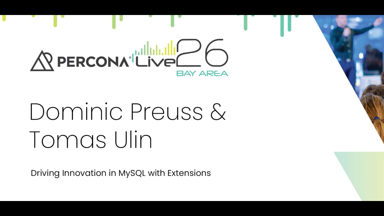 Driving Innovation in MySQL with Extensions