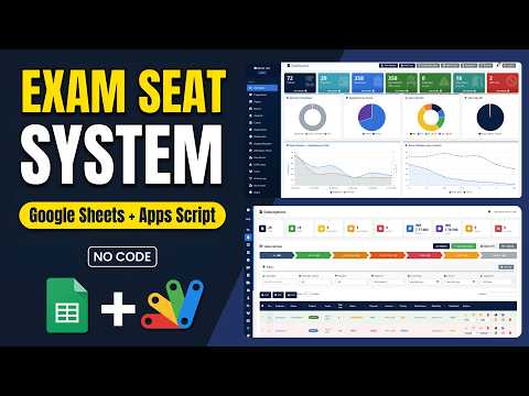 School Exam Seating System | Google Apps Script + Sheets Dashboard