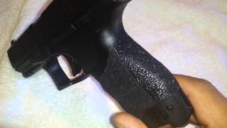 Walther PPQ Grip Stippled with Pics at End.  Opinions?