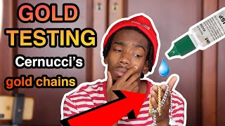 DOES CERNUCCI SELL REAL GOLD?! (CERNUCCI GOLD TEST) 💎⚜️