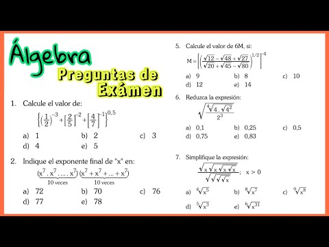 Teoría Exponentes ALGEBRA Academia Cesar Vallejo 8 ejercicios Resueltos