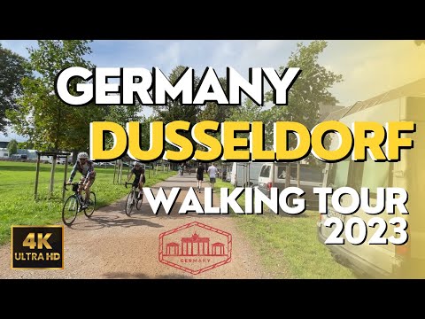 DÜSSELDORF | ALEMANHA Passeio a pé PARTE 1 🇩🇪 2023 [4K Full HD]