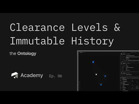 Clearance Levels & Immutable History