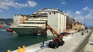 preview picture of video 'Where is Costa Concordia now located on Google Earth Map'