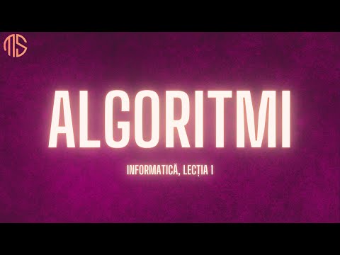 Informatică, Lecția 1, Algoritmi