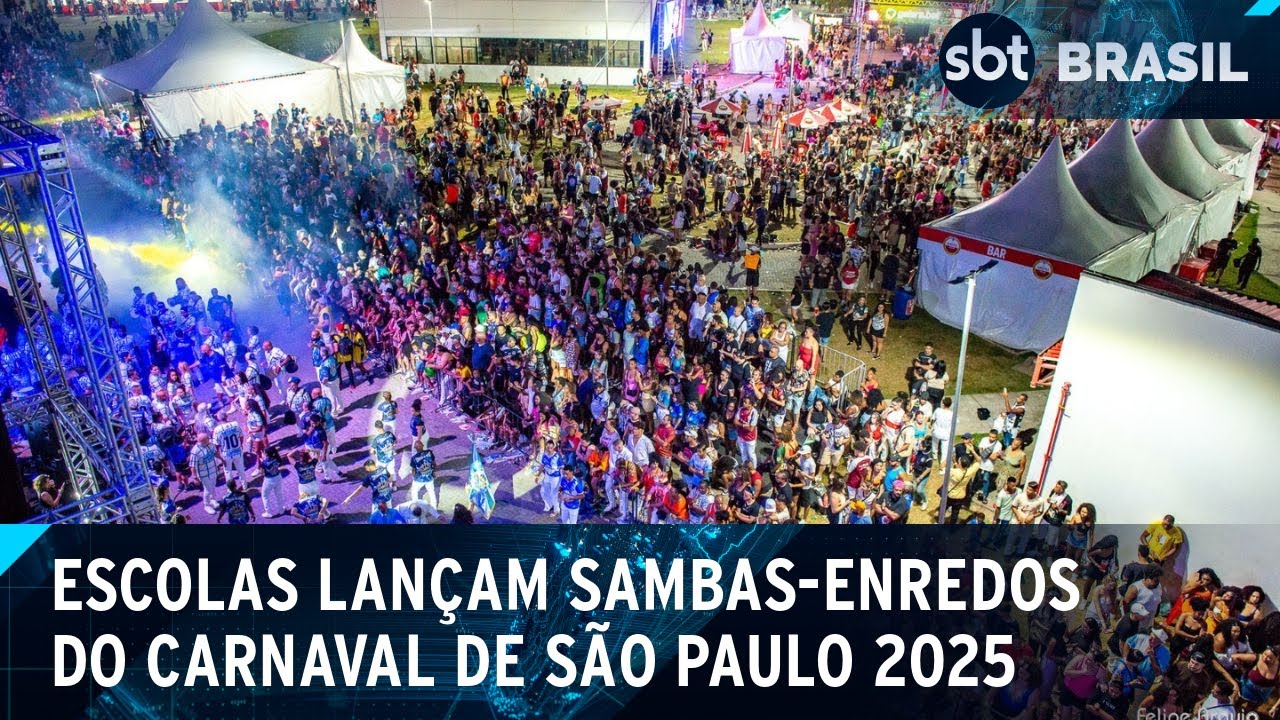 Lançamento dos sambas-enredos do carnaval de São Paulo acontece neste sábado | SBT Brasil (30/11/24)