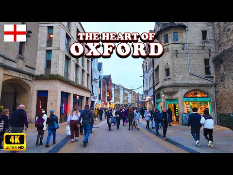 Oxford City Centre in UK 🇬🇧 Walking Tour