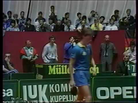 Tibor Klampar  vs Jan Ove Waldner WTTC Dortmund 1989