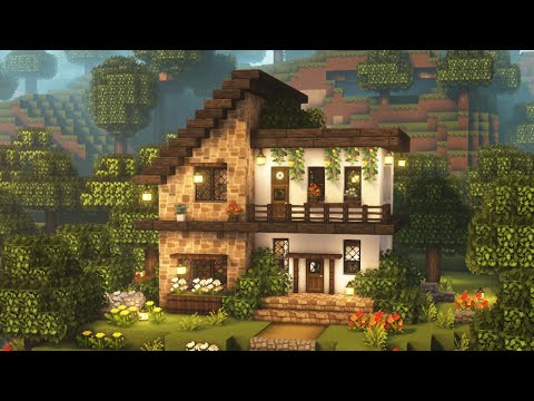 [Minecraft] 🌼✨ Cottagecore Tiny House Tutorial / Mizuno's 16 Craft Resource Pack