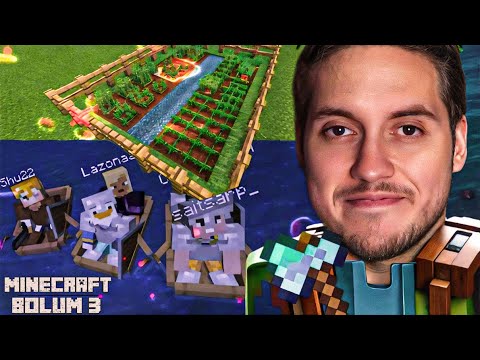 TARIM, KARLI BÖLGE VE HEROBRINE | EKİPLE MINECRAFT SURVIVAL | BÖLÜM 3 |