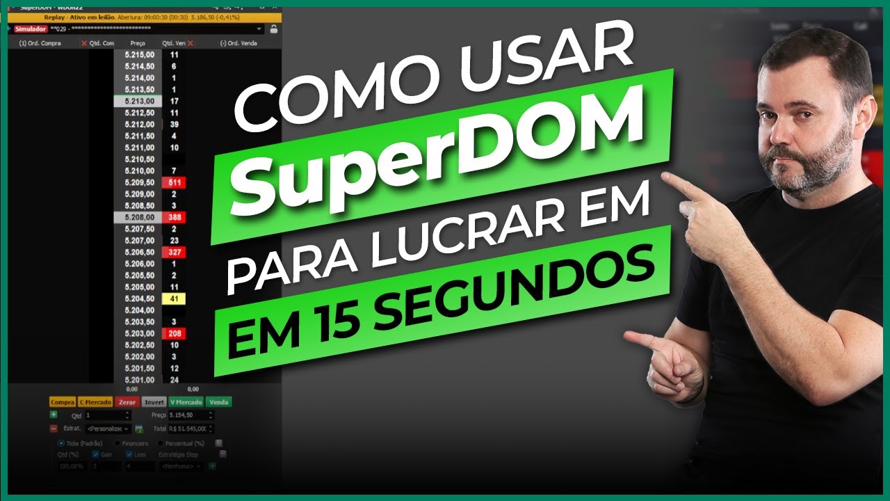 Usando o [SUPERDOM] para lucrar com OPERAÇÃO SCALPING no day trade | Superdom Nelogica