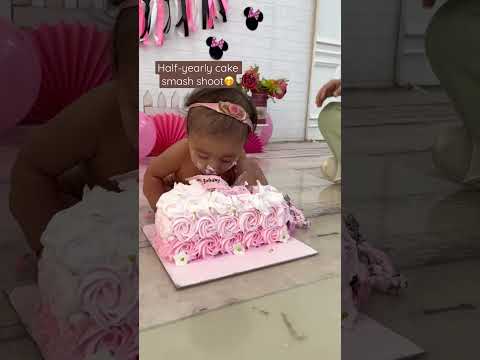 Cake Smash Shoot😍 || #kayachitrabymridul #youtubeshorts #ashortaday