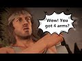 Mortal Kombat 11 Rambo Meets Fighters For The First Time